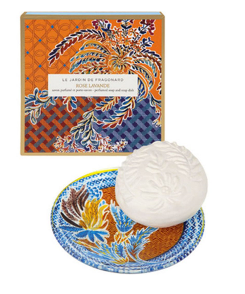 Picture of Rose Lavande soap and dish