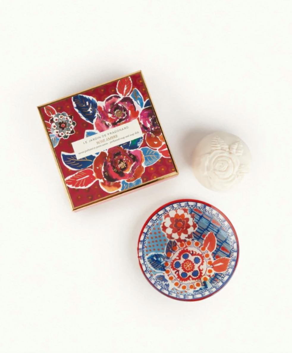 Fragonard Soap & Dish Set - Rose Ambre main image 1
