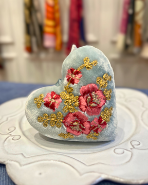 Picture of MOIRA: Soft Blue Heart (SOLD)